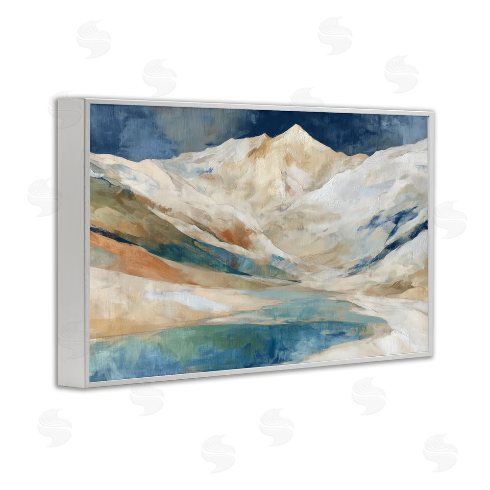 Chromatic Storm Studio Glacial Valley in Alaska Range White Framed Giclee Wall Art
