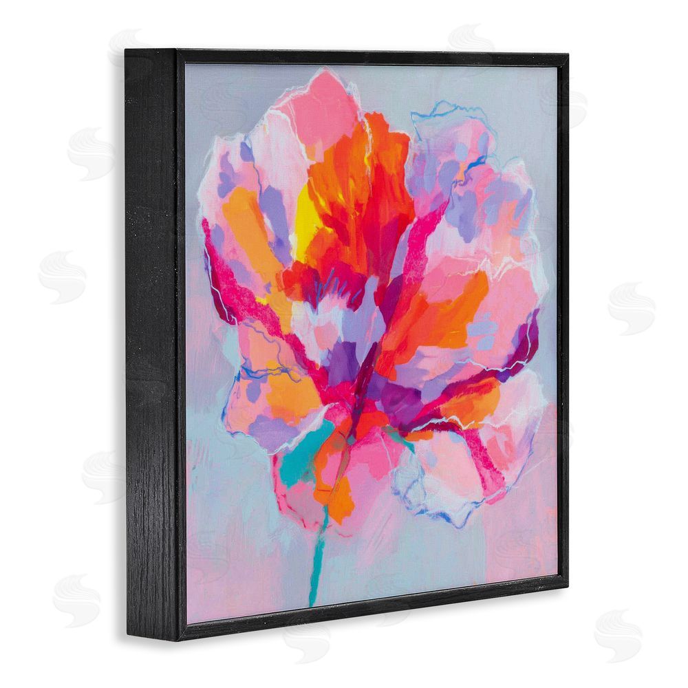 Chromatic Storm Studio The Open Petal Expression Black Framed Giclee Wall Art Print