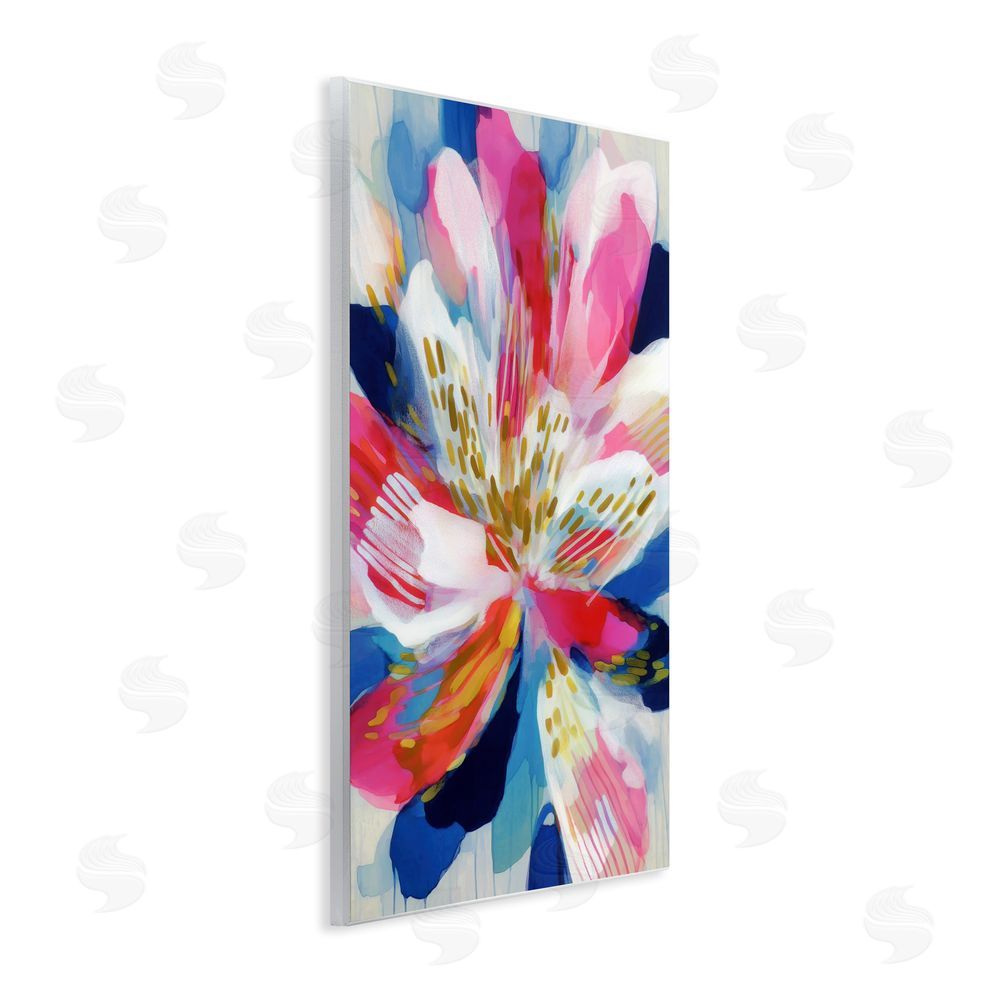 Chromatic Storm Studio Lily In Pink & Blue Wall Plaque Home Decor Art Print