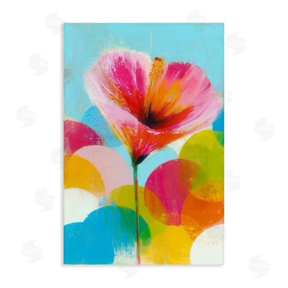 Chromatic Storm Studio Hibiscus In The Sun Stretched Canvas Wall Art