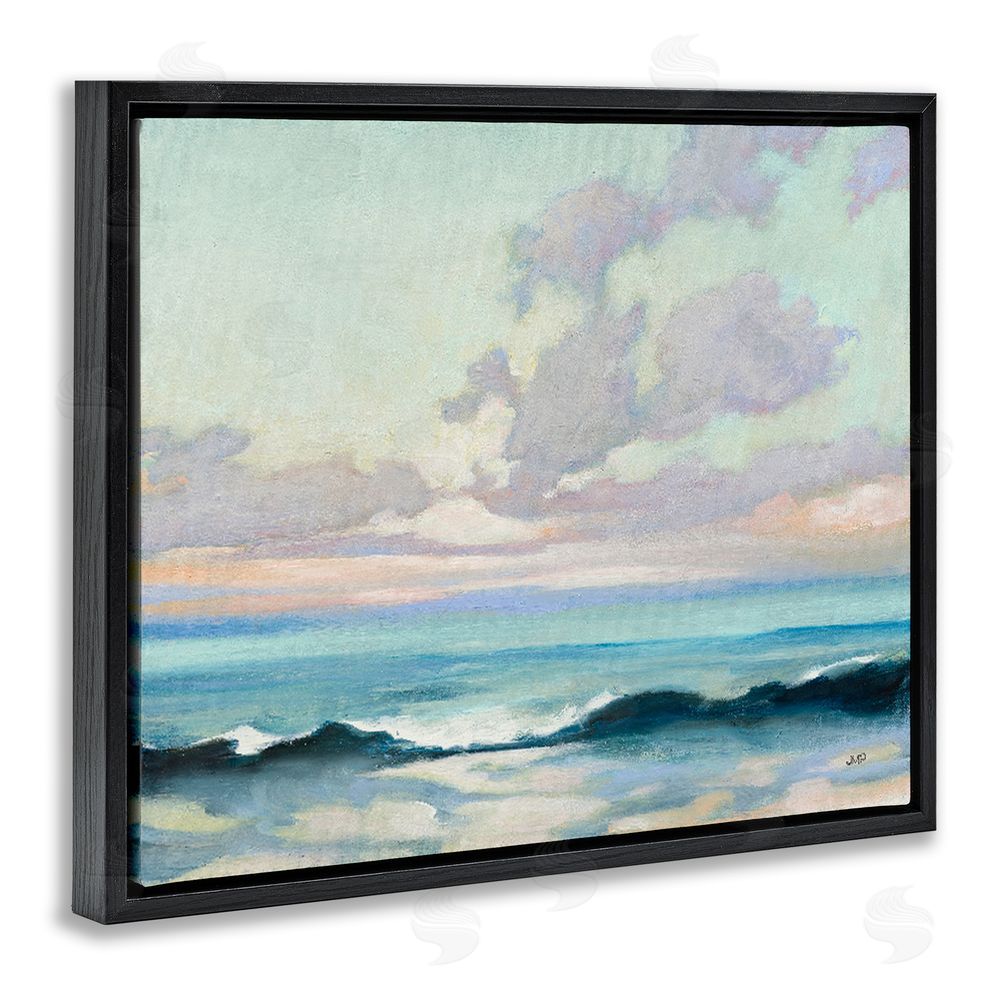 Julia Purinton Calm on the Coast Black Floating Frame Canvas Wall Art Print
