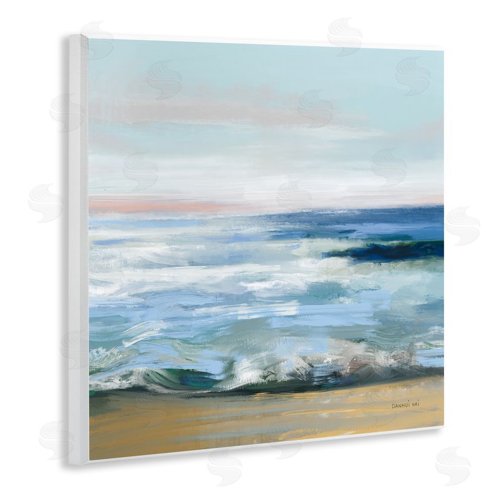 Danhui Nai Beauty Of The Beach Wooden Wall Plaque Art Print