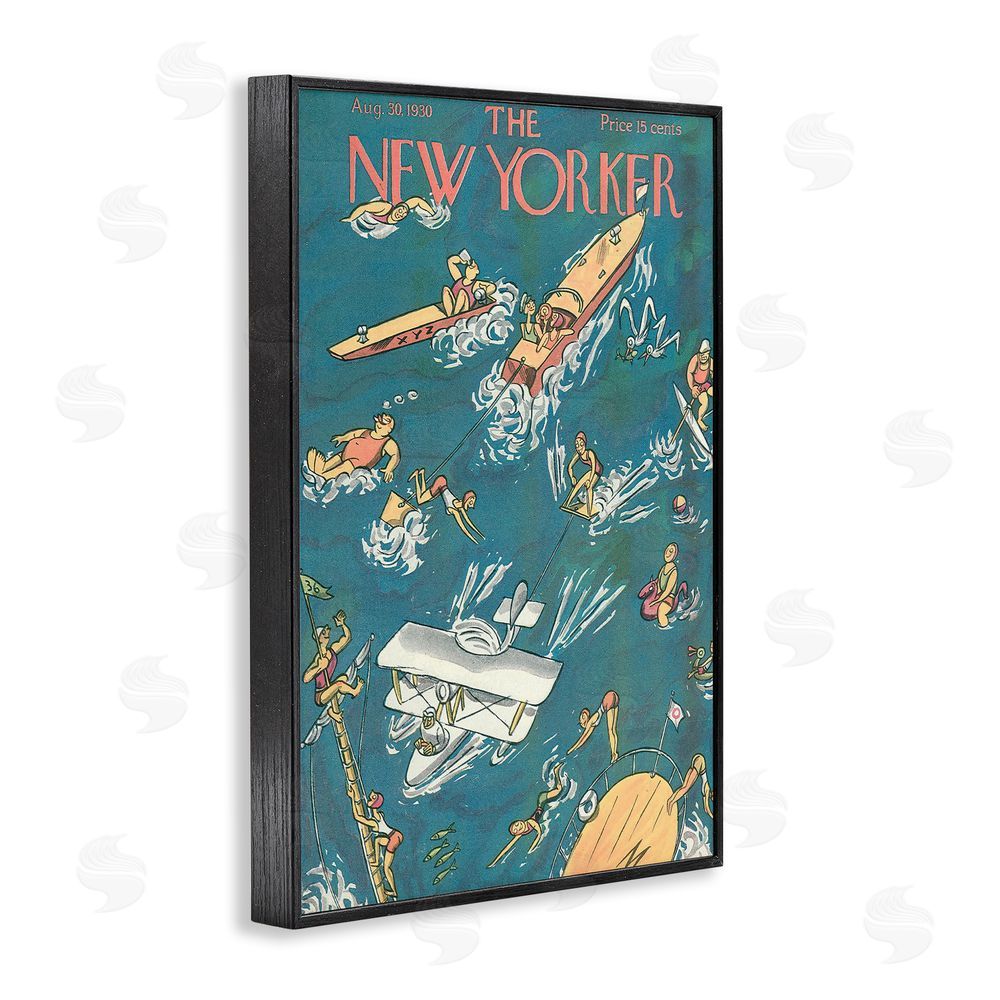 Lil' Rue Boating & Summer Fun Black Framed Giclee Wall Art Print
