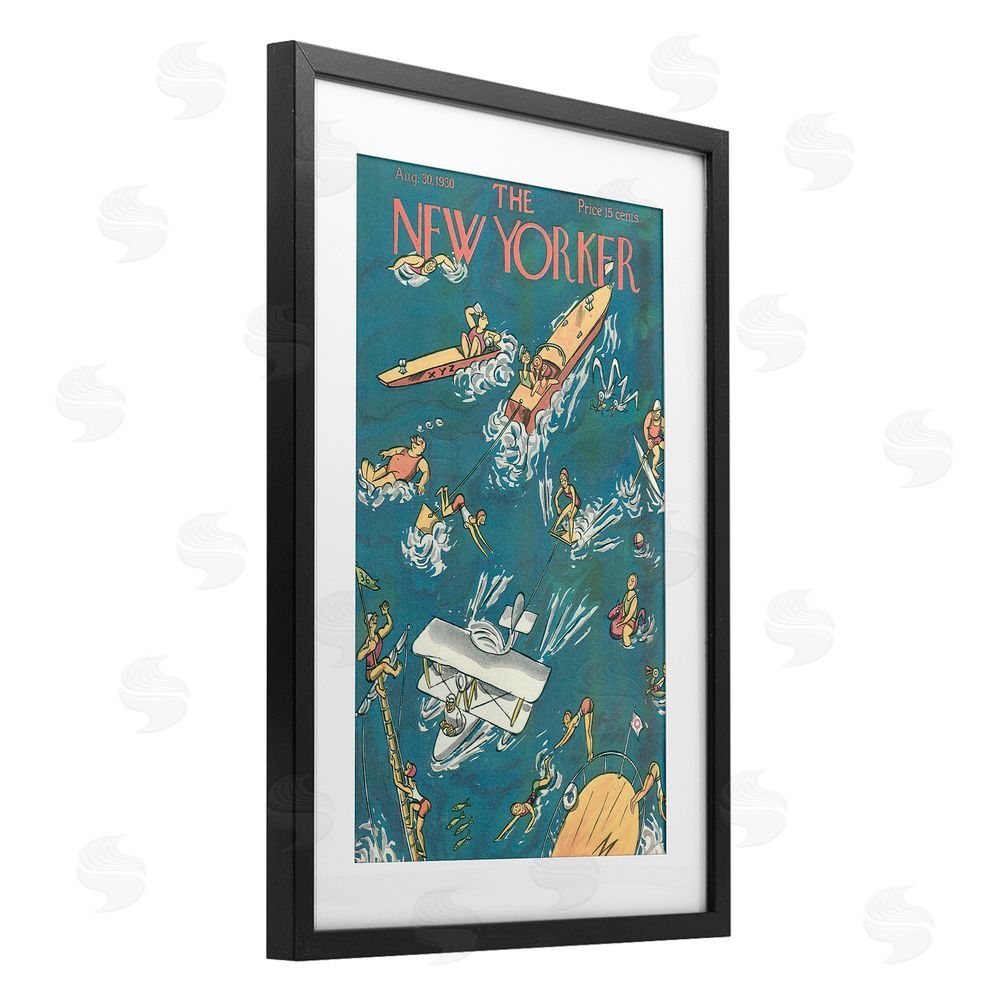 Lil' Rue Boating & Summer Fun Black Framed Print Under Glass Wall Art