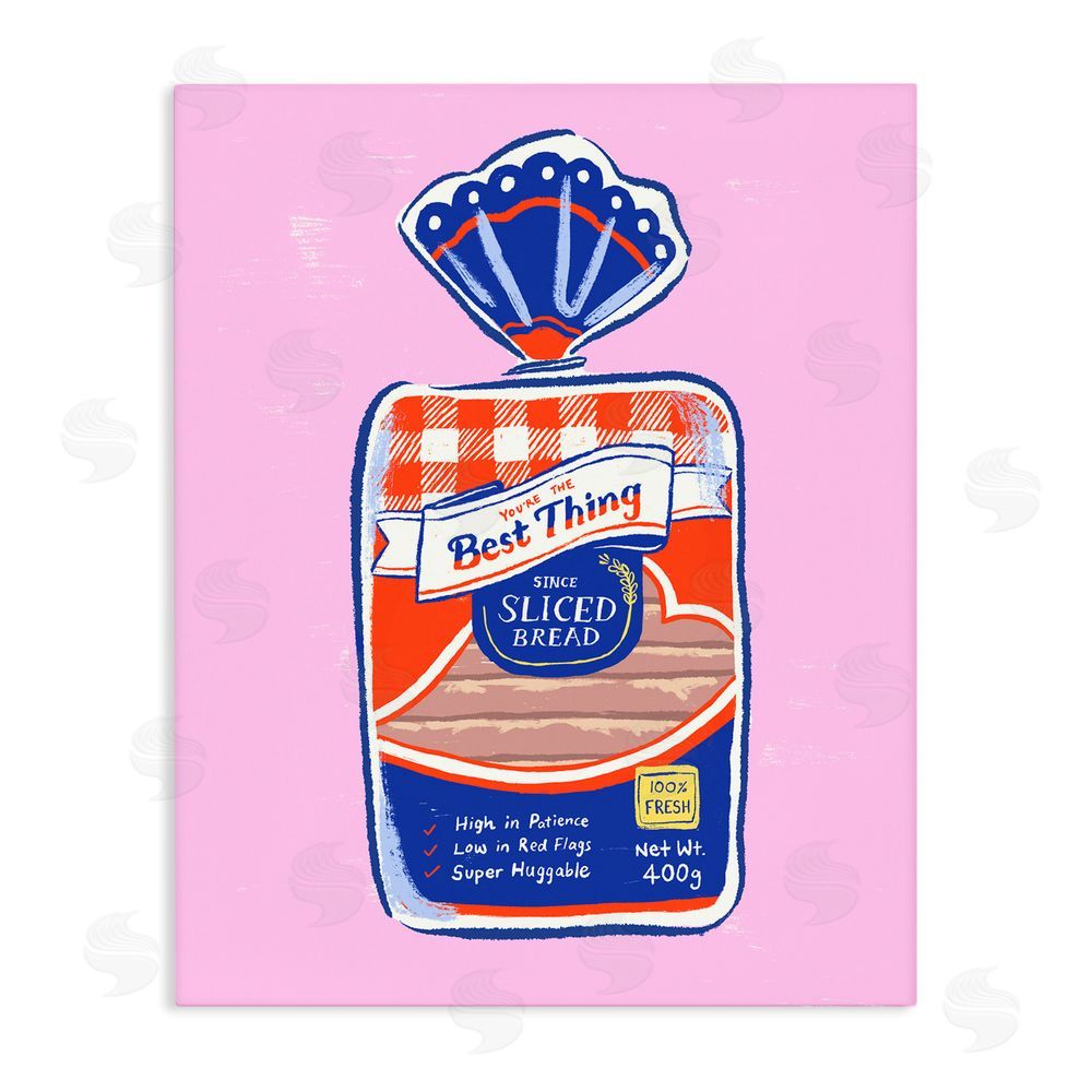 Ethel Fong Best Thing Since Sliced Bread Stretched Canvas Wall Art Print