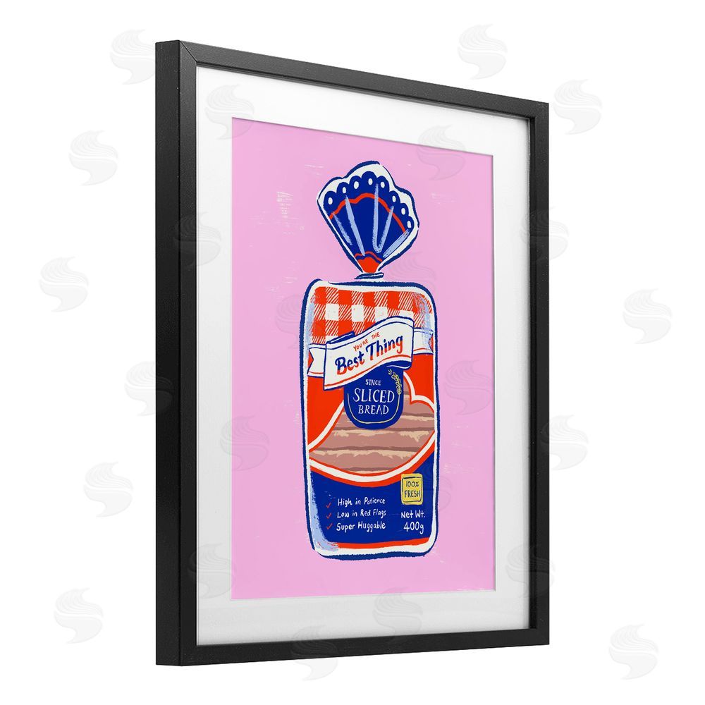 Ethel Fong Best Thing Since Sliced Bread Black Framed Print Under Glass Wall Art