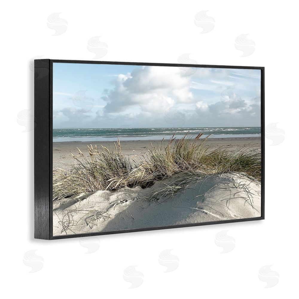 Noah Bay Beachy Sand Dune Heaven Black Framed Giclee Wall Art Print