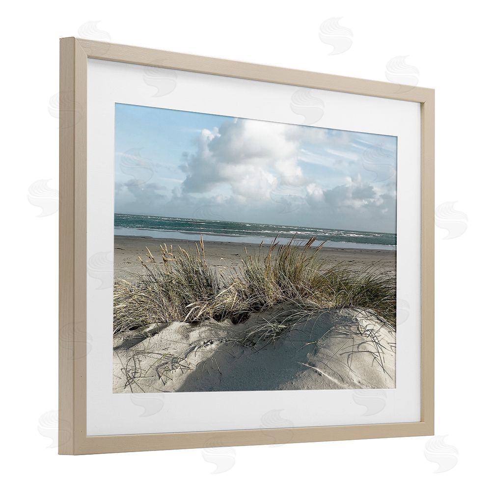 Noah Bay Beachy Sand Dune Heaven Brown Framed Print Under Glass Wall Art