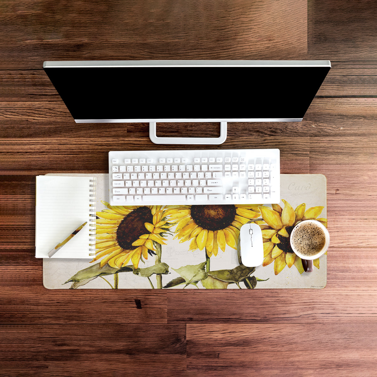 Stephanie Workman Marrott Vintage Sunflower Field Blooms