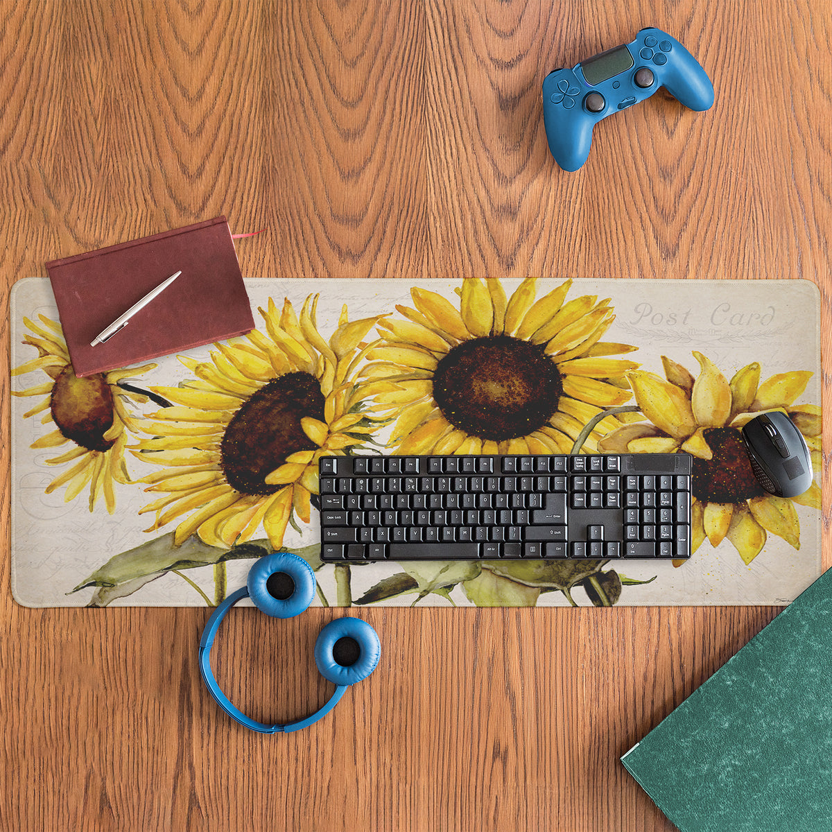 Stephanie Workman Marrott Vintage Sunflower Field Blooms