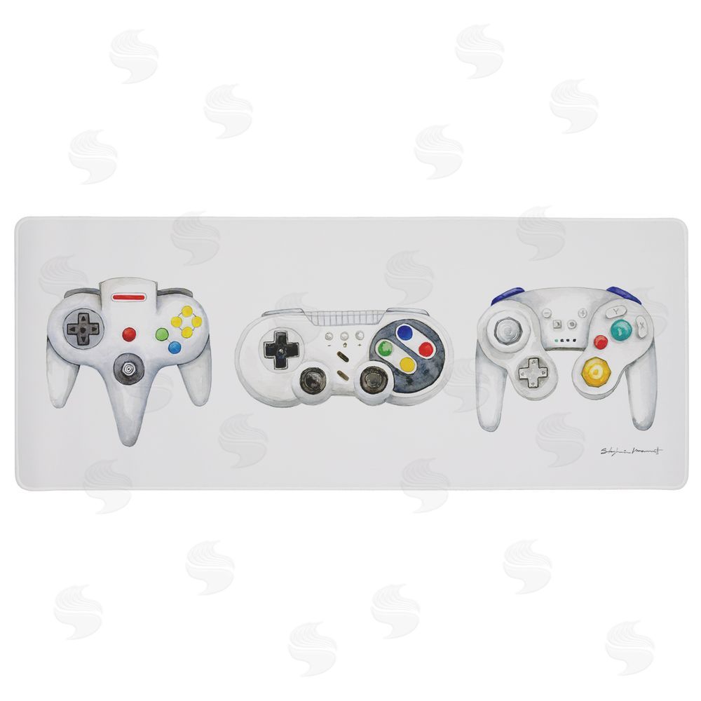 Stephanie Workman Marrott Retro Game Controllers Trio