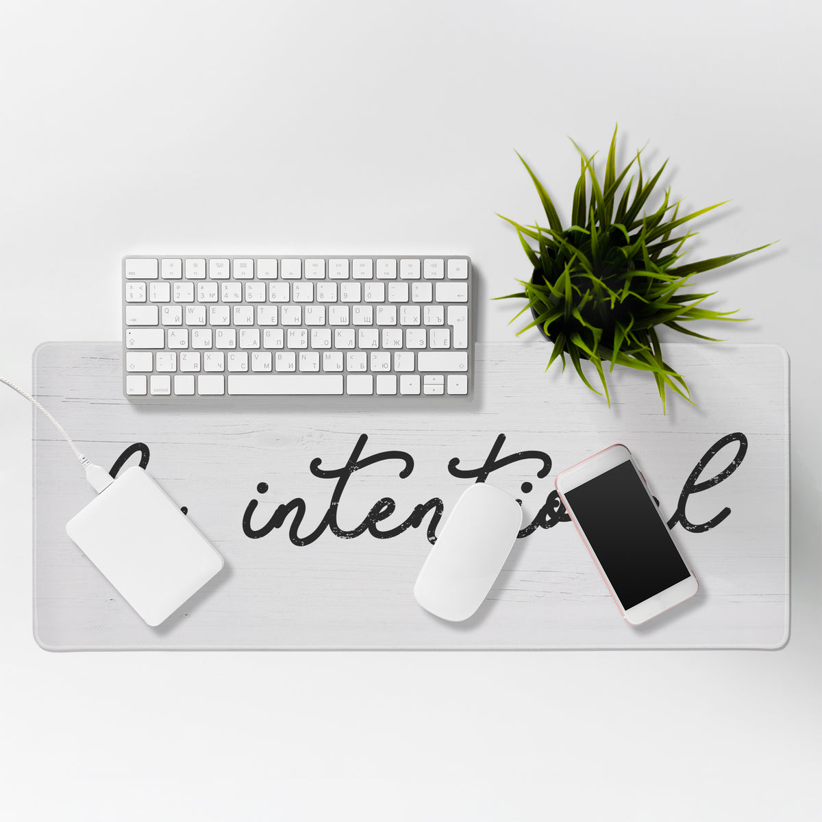 Lil' Rue Be Intentional Minimalist Quote