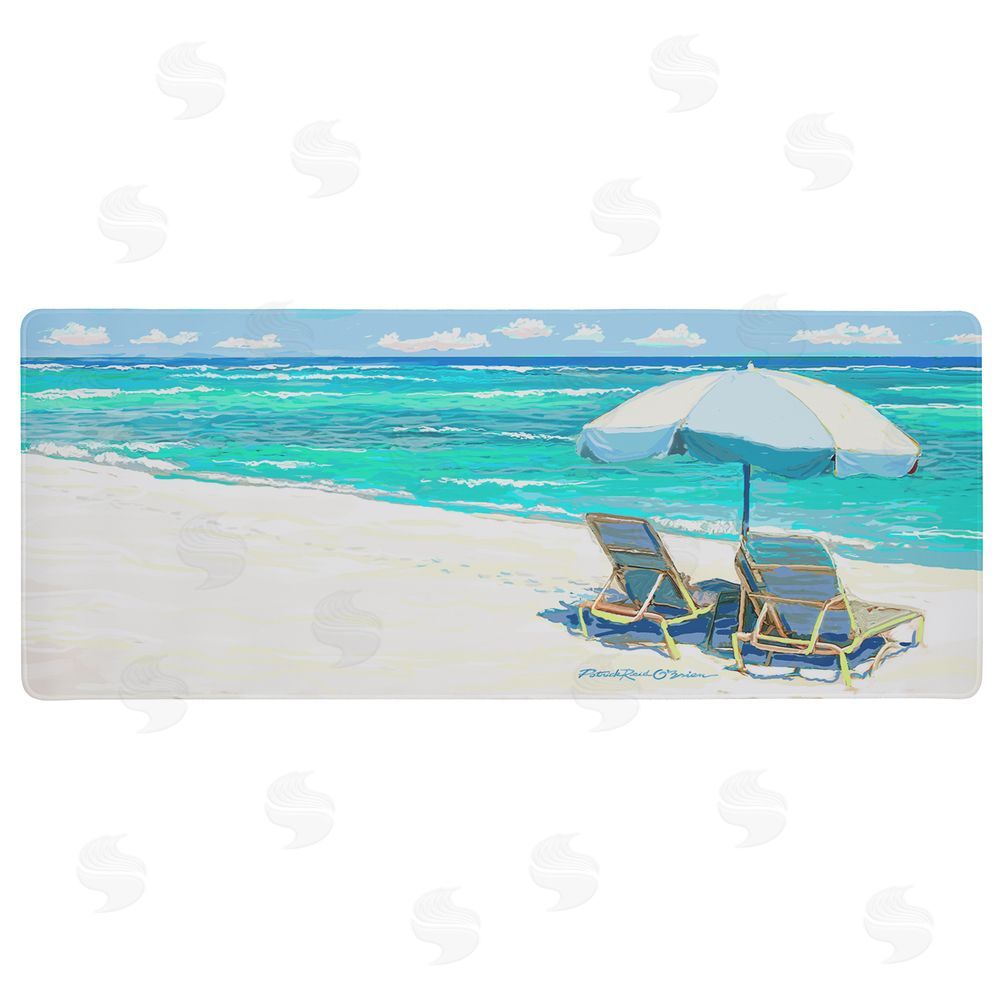 Patrick Reid O'Brien Umbrella Days On Beach