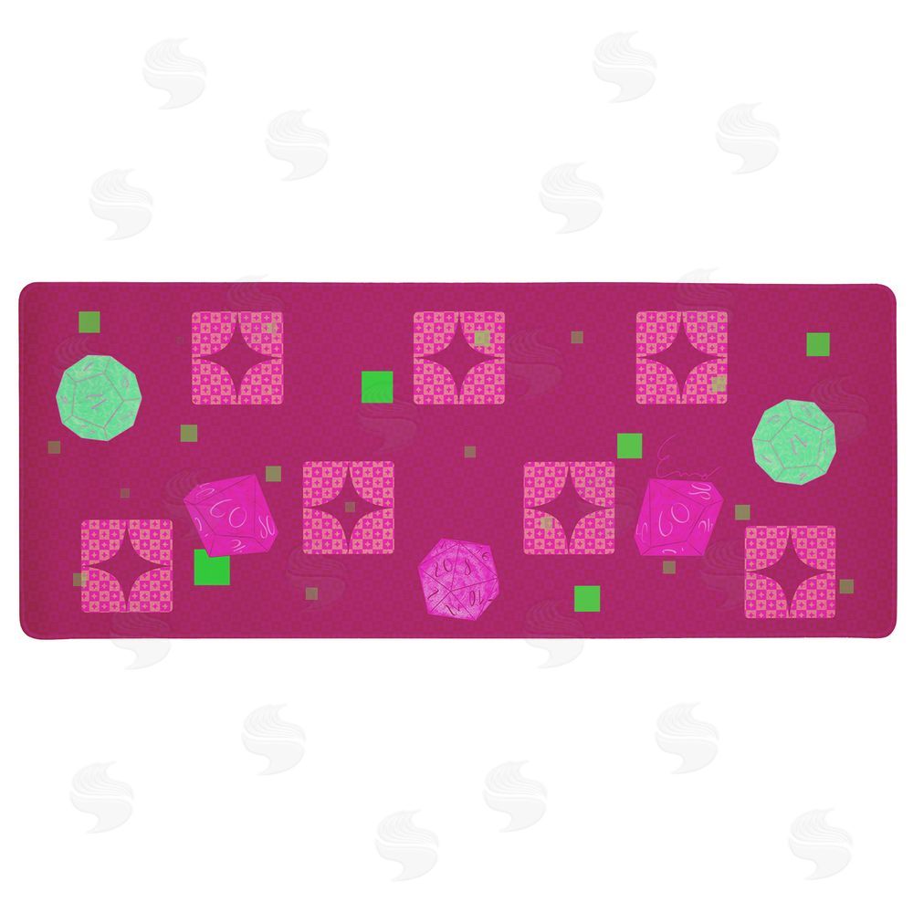 Eclectic Modern Pixel Dice with Geometrics