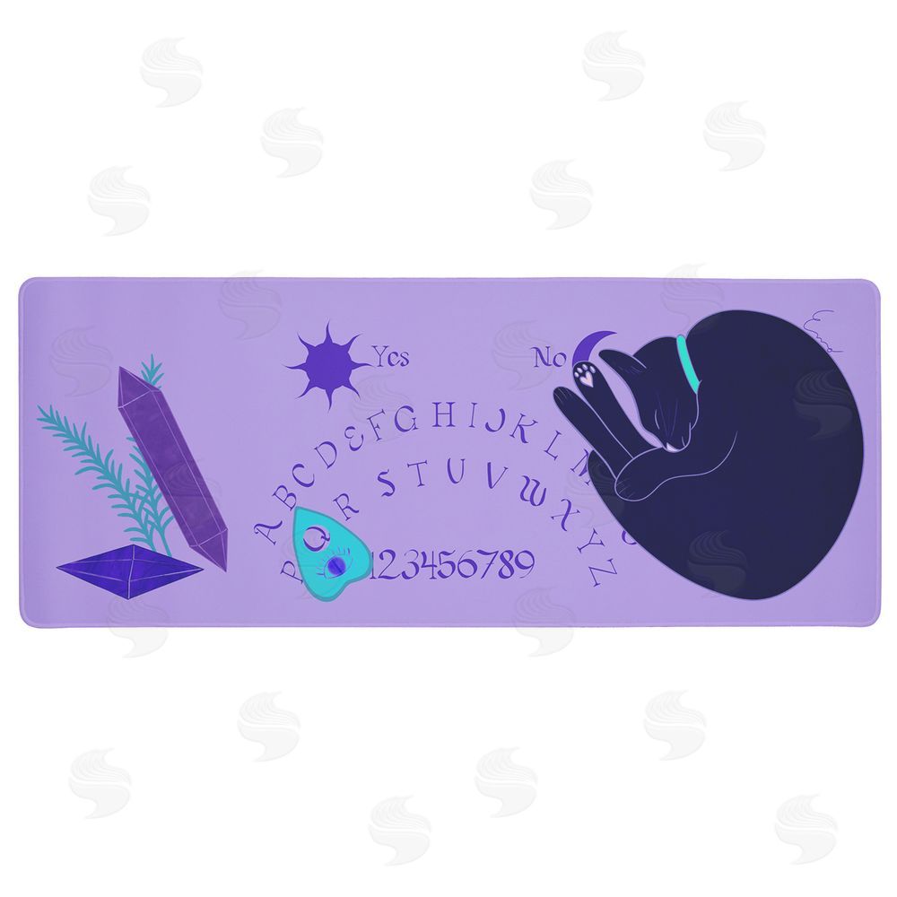 Eclectic Modern Ouija Board Cat & Crystals