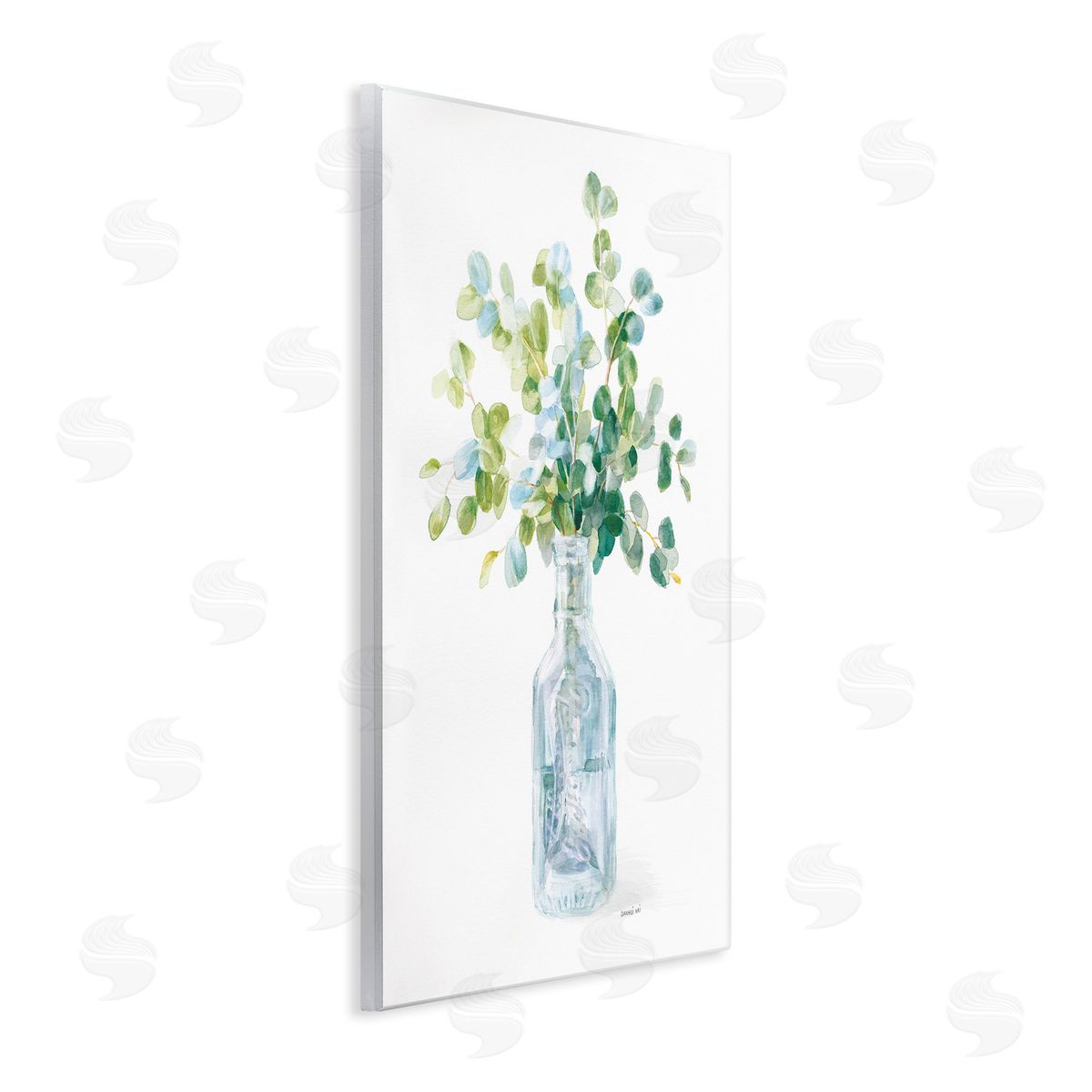 Flower Jar Still Life Painting Wood Plaque Wall Art, Home Decor by Danhui Nai
