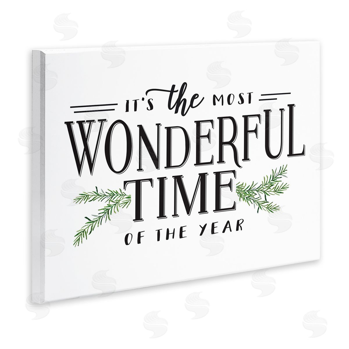 Classic Vintage Christmas Phrase Wood Plaque Wall Art, Home Decor by Lettered and Lined