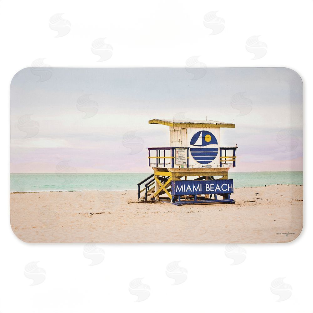 Seven Trees Design Miami Beach Lifeguard Hut Kitchen Floor Mat