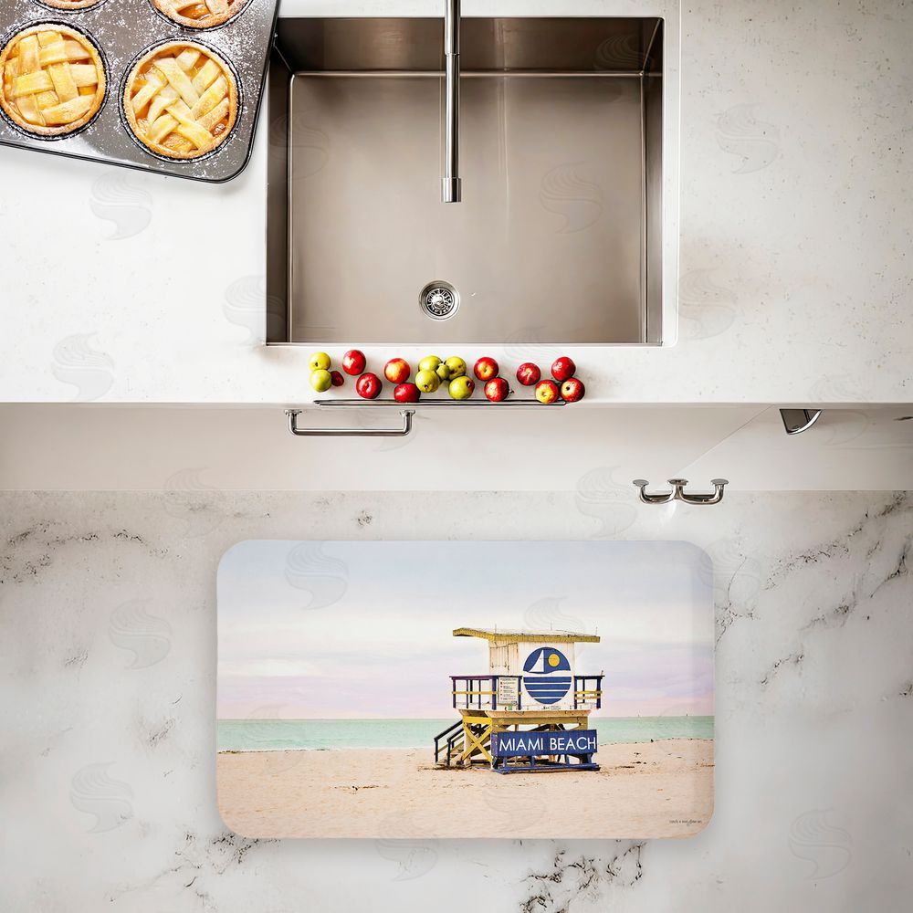 Seven Trees Design Miami Beach Lifeguard Hut Kitchen Floor Mat