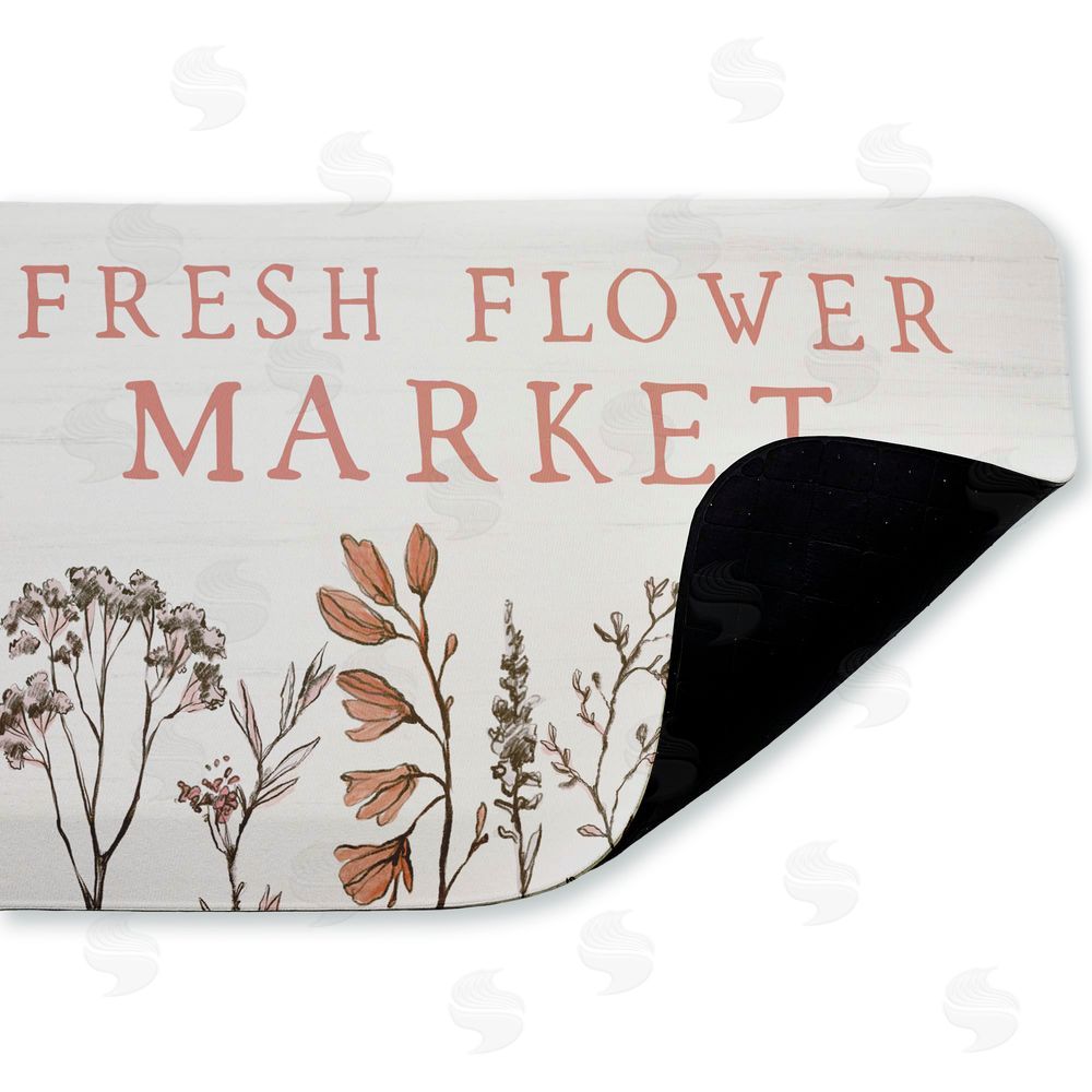 Lux + Me Designs Fresh Flower Market Blooms Kitchen Floor Mat