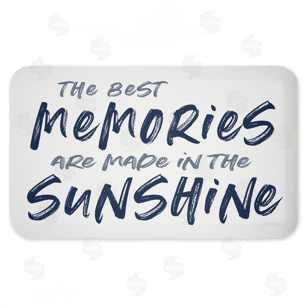 Lettered and Lined Best Memories In Sunshine Kitchen Floor Mat