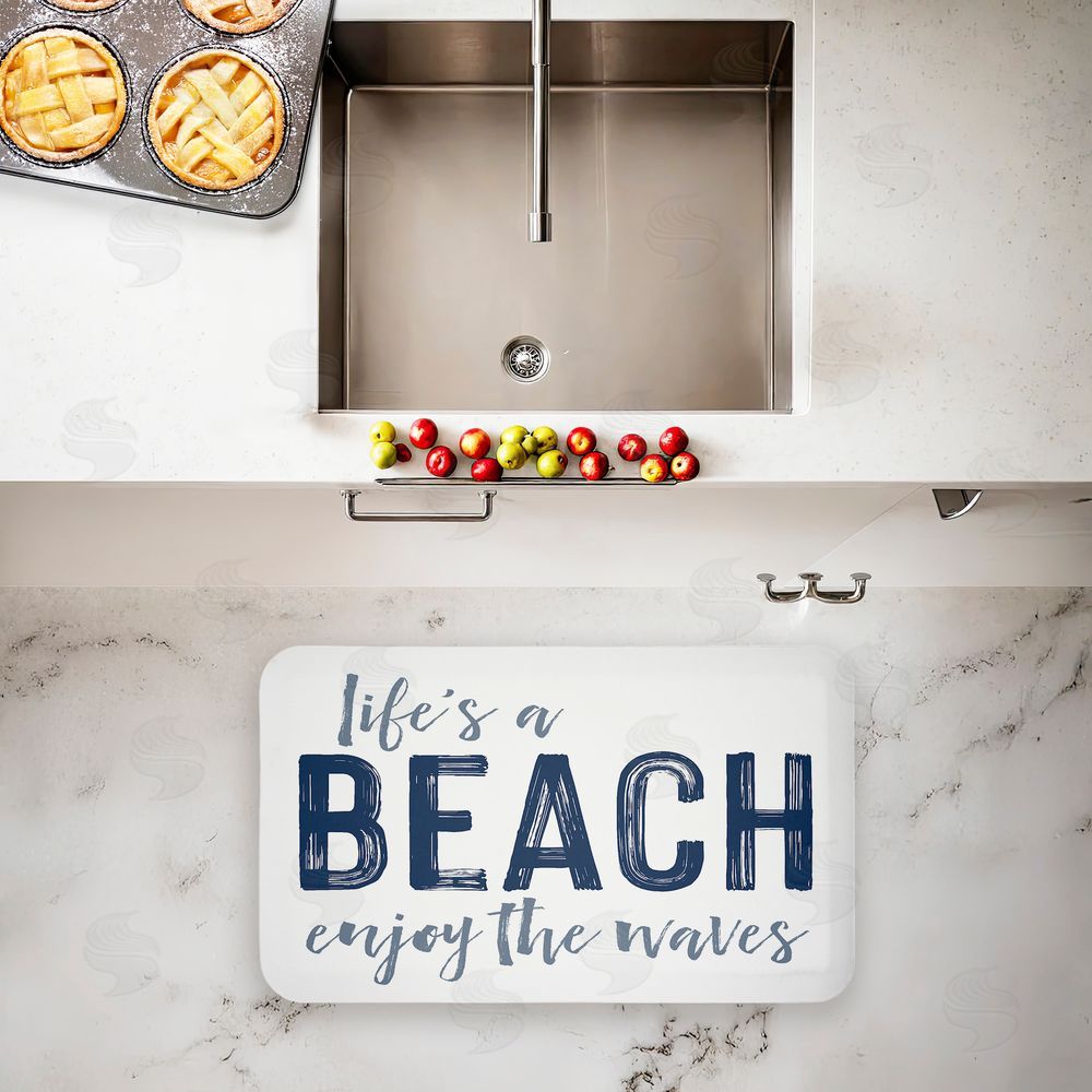 Lettered and Lined Life's A Beach Enjoy Kitchen Floor Mat