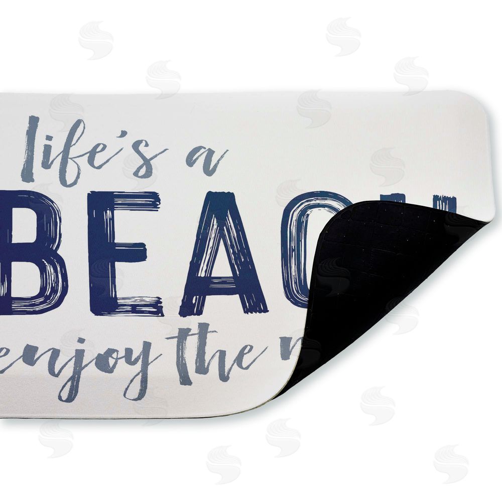 Lettered and Lined Life's A Beach Enjoy Kitchen Floor Mat