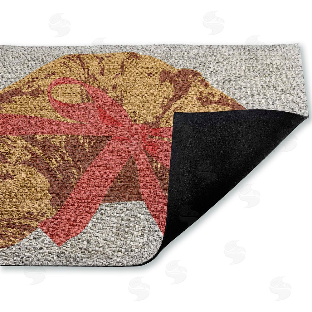 Stupell Studio Bakery Croissant with Ribbon Outdoor Faux Sisal Door Mat