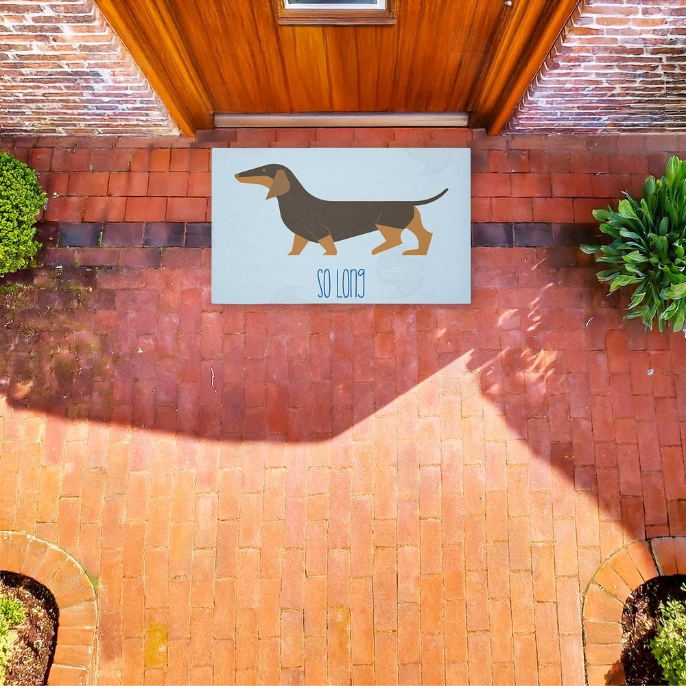 Stupell Studio So Long Funny Farewell Unwoven Outdoor Door Mat