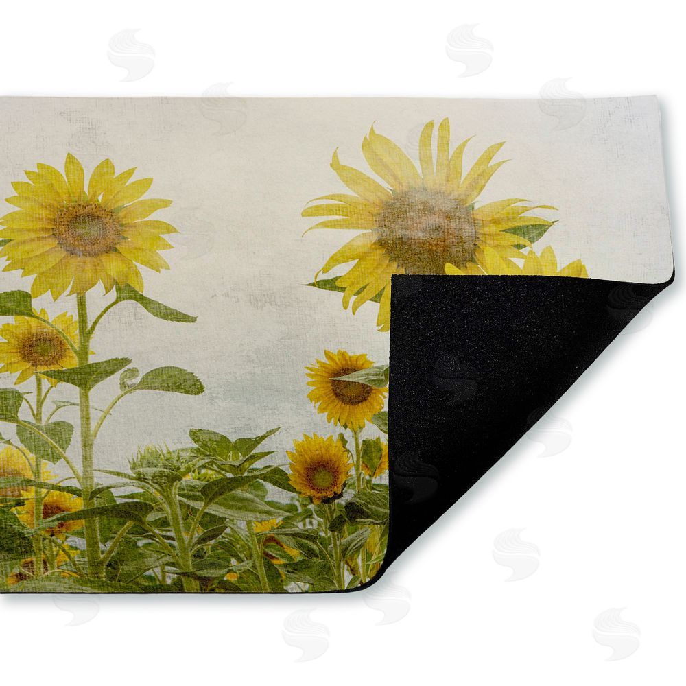 Anne Bailey Sunny Mood Flower Field Unwoven Outdoor Door Mat