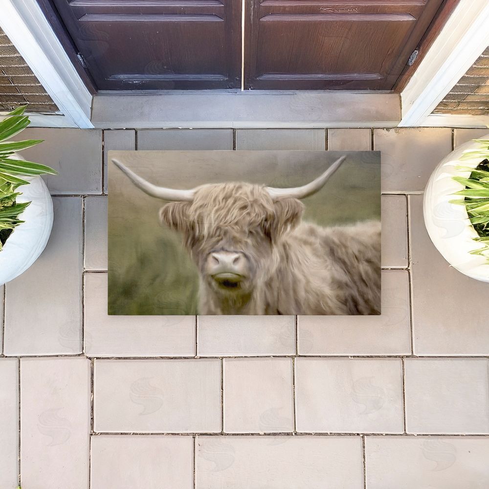 Kim Allen Highland Cattle Dreams Unwoven Outdoor Door Mat