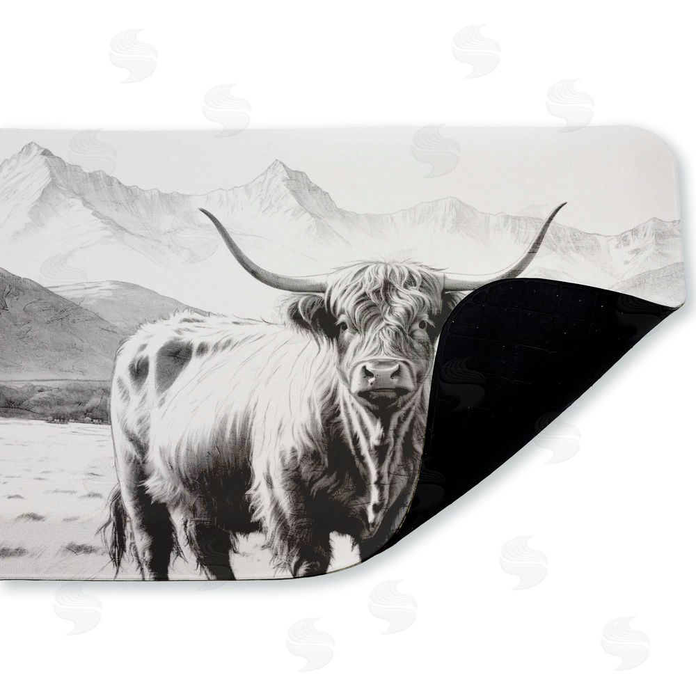 Kim Allen Highland Sketch in Mountains Kitchen Floor Mat