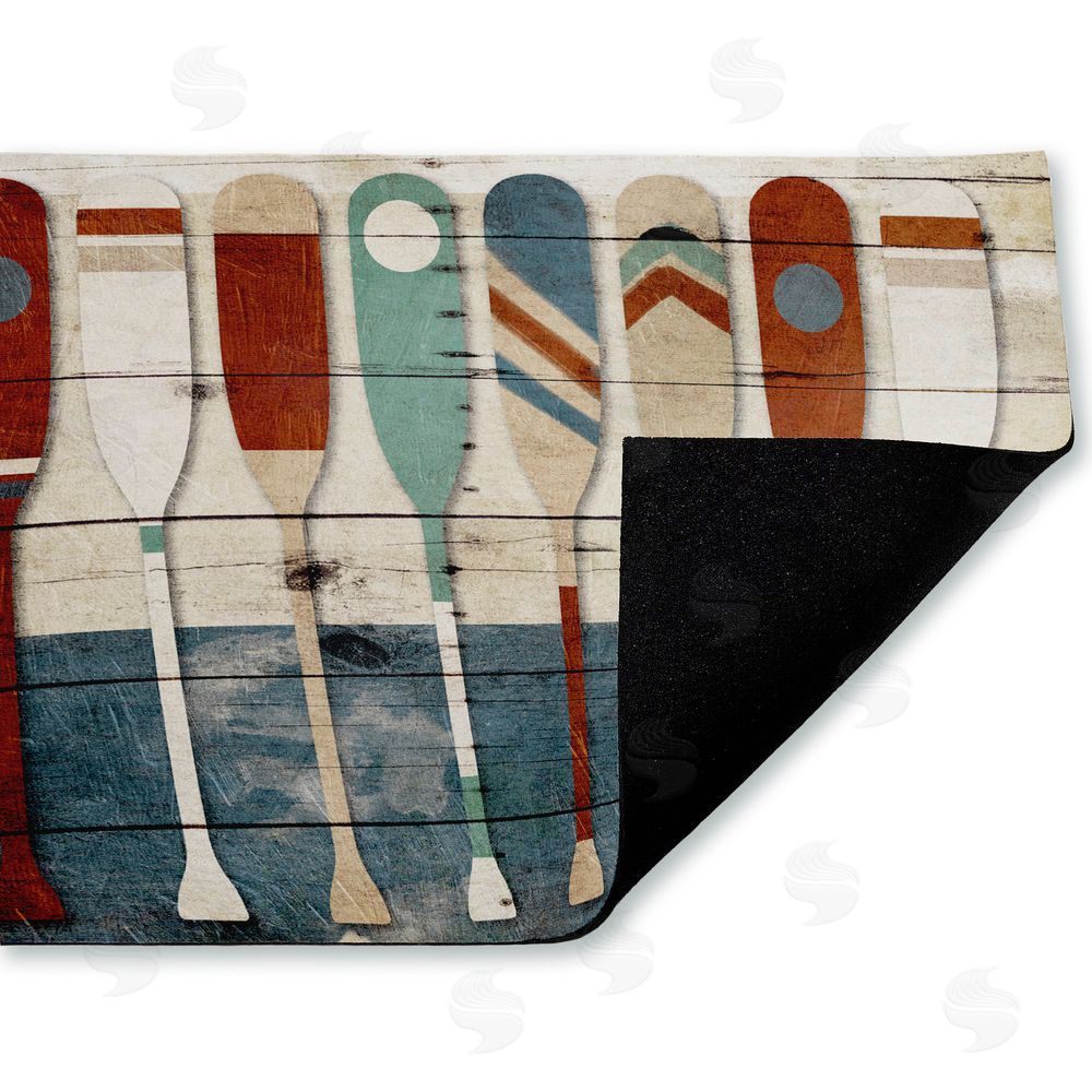 Milli Villa Various Rustic Oars Patterns Unwoven Outdoor Door Mat