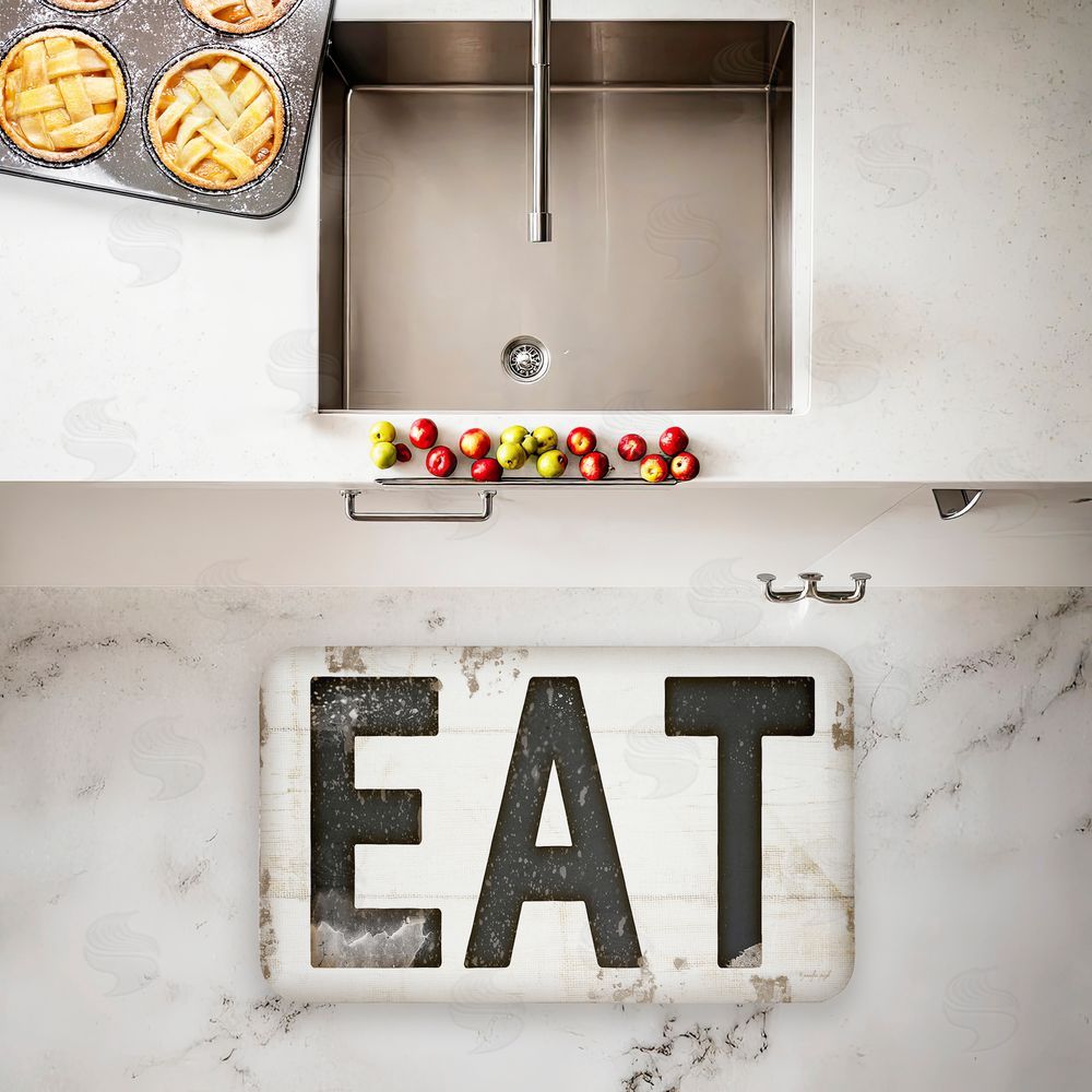 Jennifer Pugh Eat Rustic Farmhouse Kitchen Kitchen Floor Mat