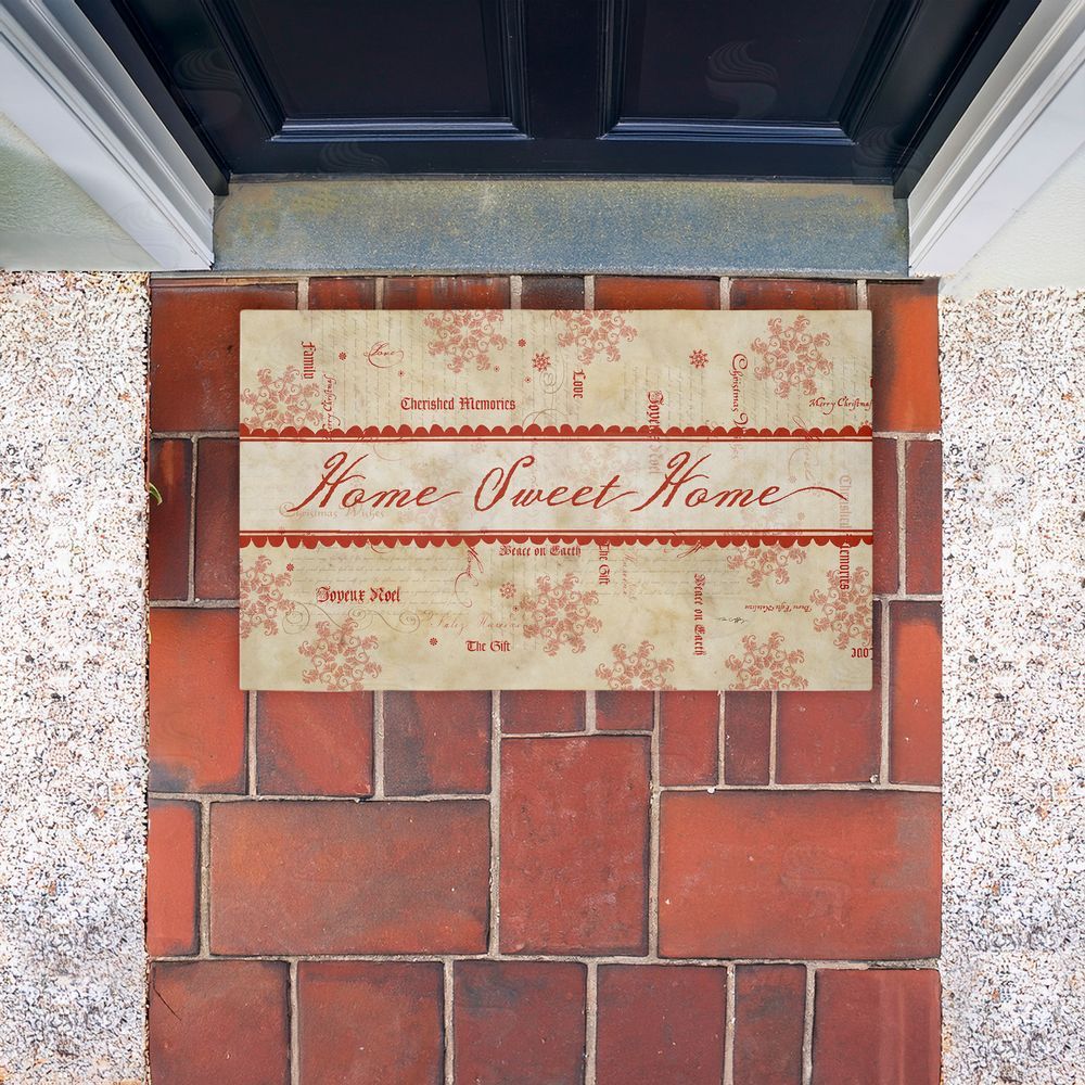 Tim Coffey Vintage Holiday Traditions Unwoven Outdoor Door Mat