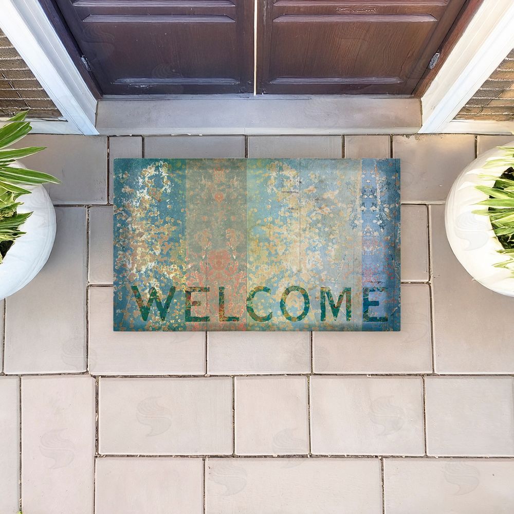 Tim Coffey Rustic Stripe Welcome Unwoven Outdoor Door Mat