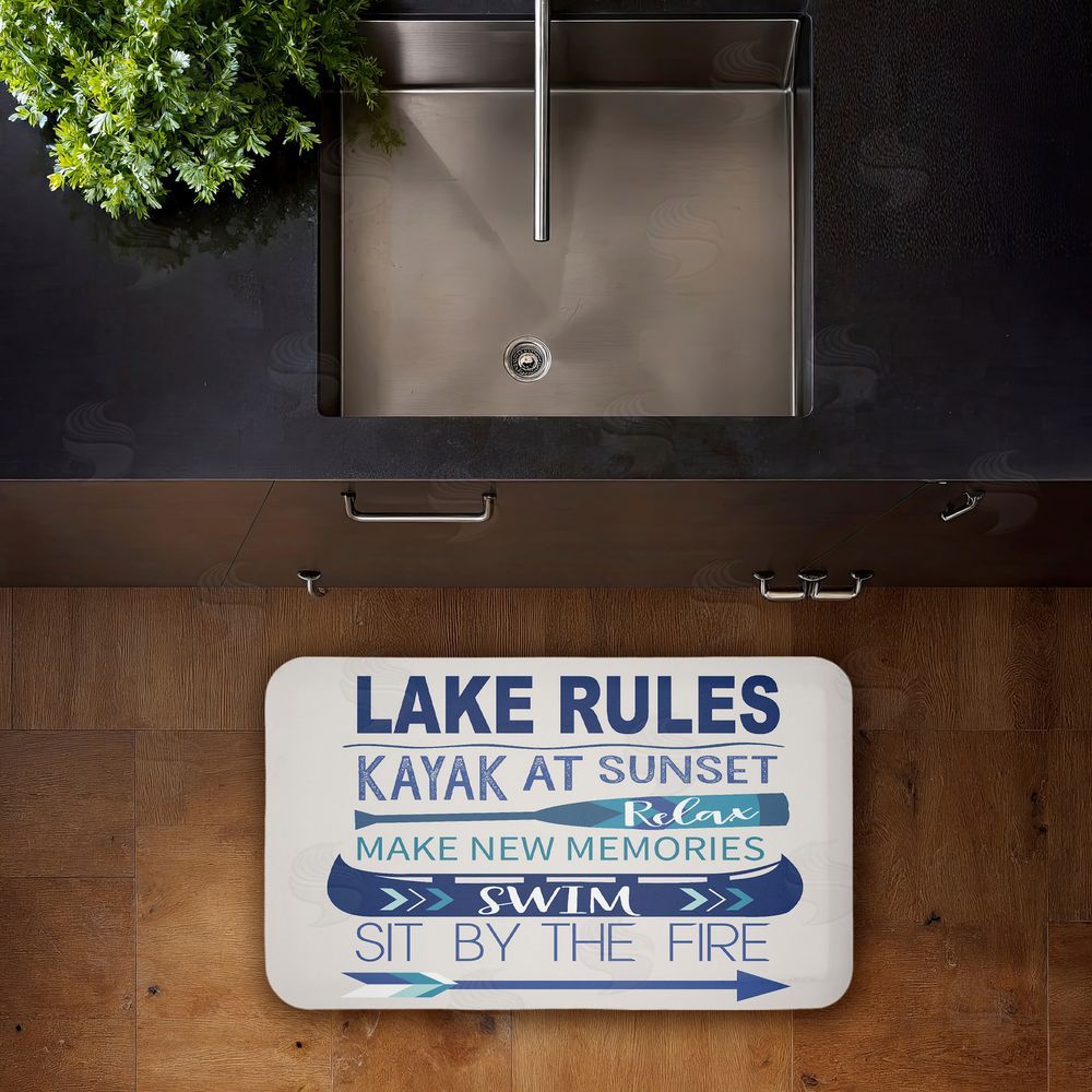 Louise Allen Designs Lake Time Traditions Kitchen Floor Mat