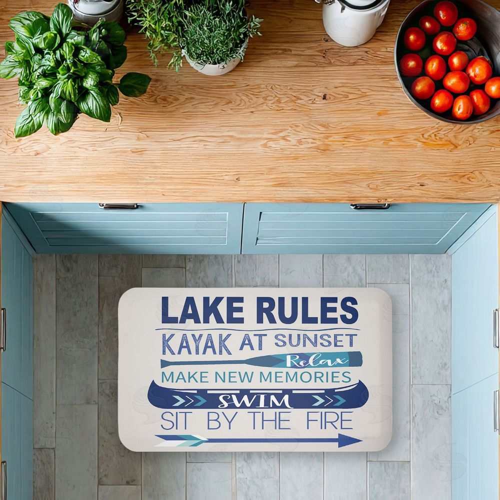 Louise Allen Designs Lake Time Traditions Kitchen Floor Mat