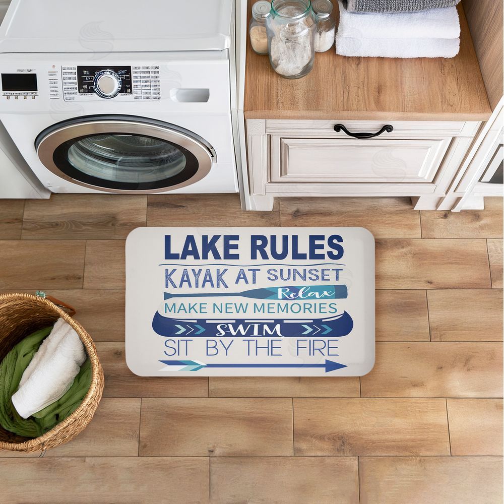 Louise Allen Designs Lake Time Traditions Kitchen Floor Mat