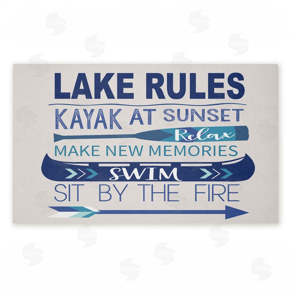 Louise Allen Designs Lake Time Traditions Unwoven Outdoor Door Mat