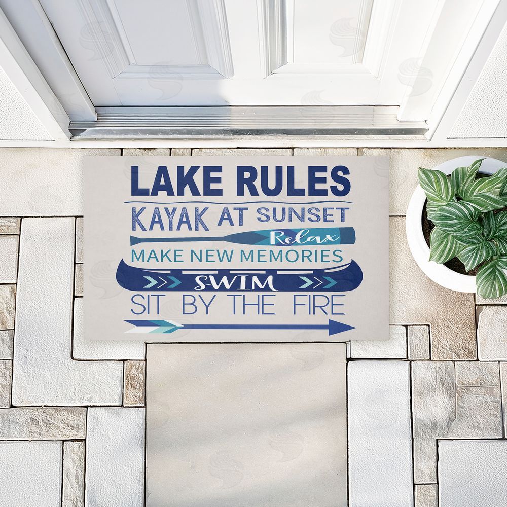 Louise Allen Designs Lake Time Traditions Unwoven Outdoor Door Mat