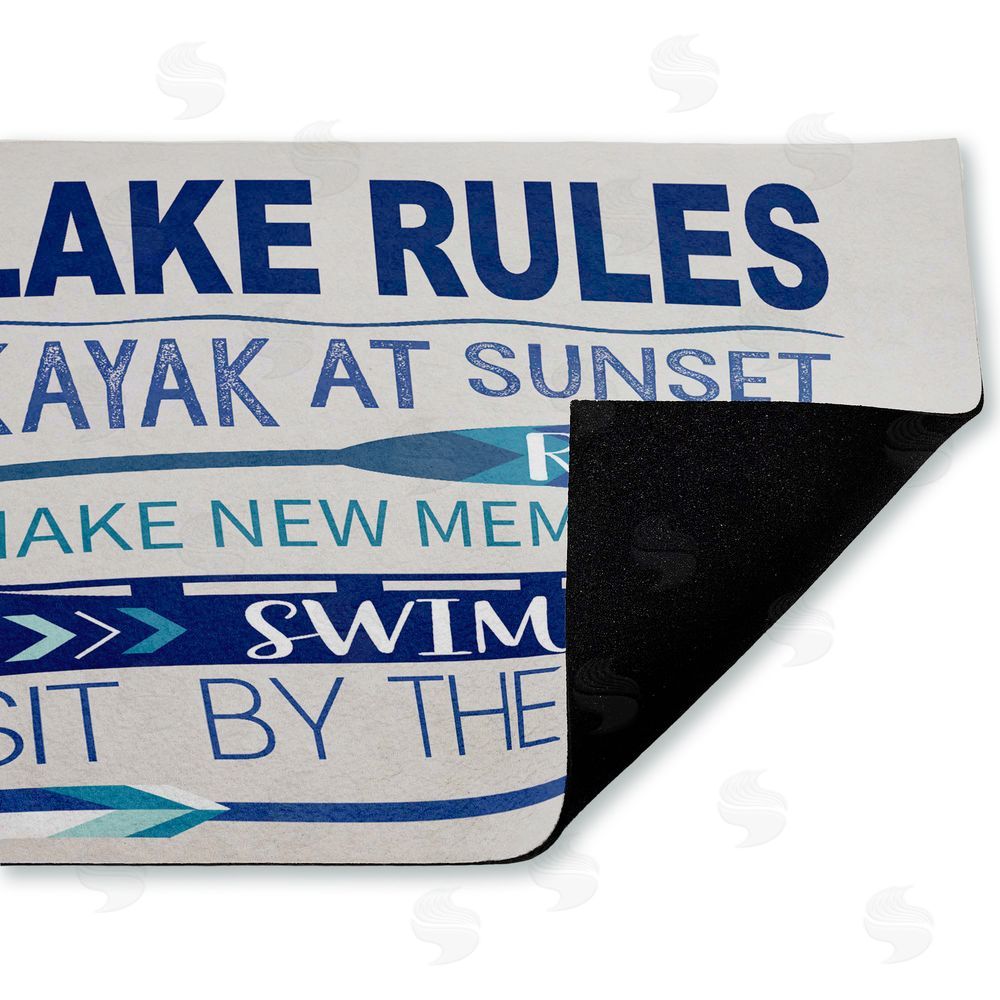 Louise Allen Designs Lake Time Traditions Unwoven Outdoor Door Mat