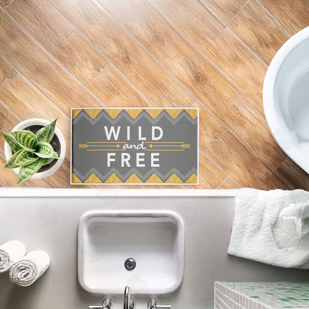 Alison Tauber Desert Boho Wild & Free Plush Bathroom Floor Mat