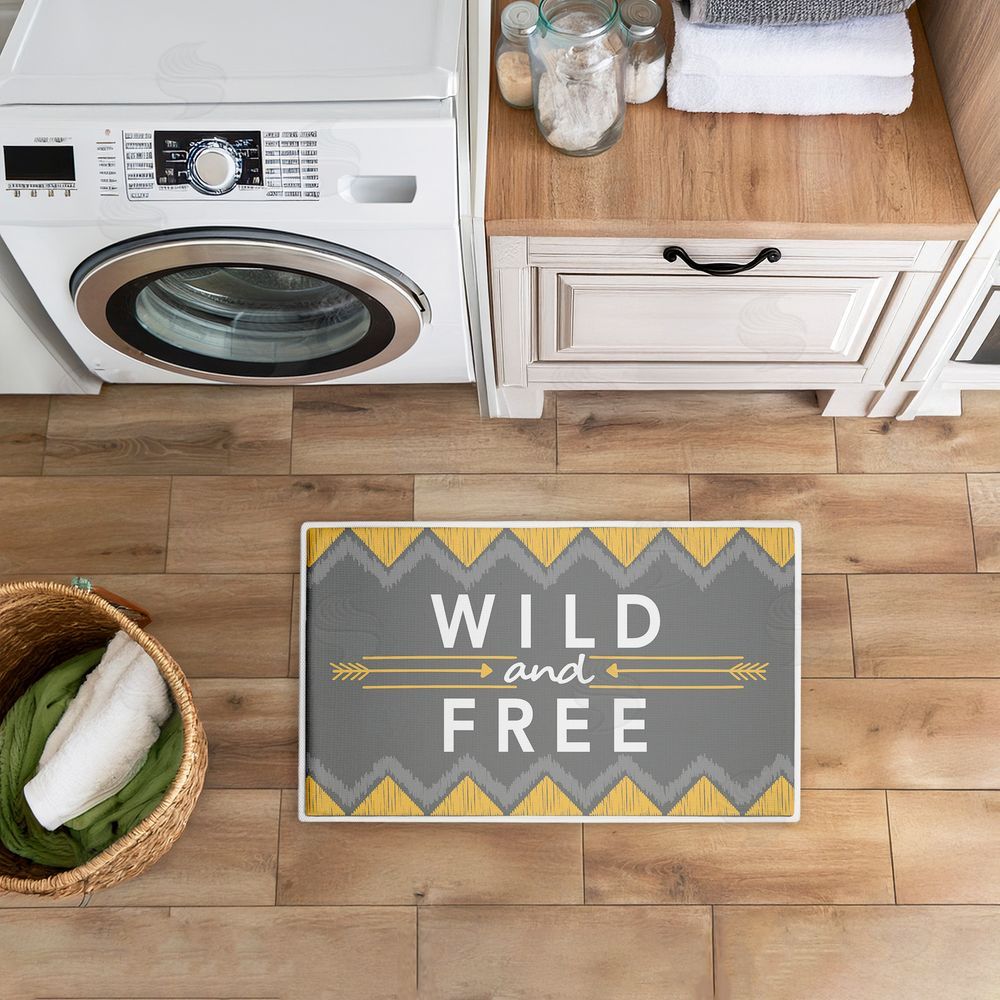 Alison Tauber Desert Boho Wild & Free Plush Bathroom Floor Mat