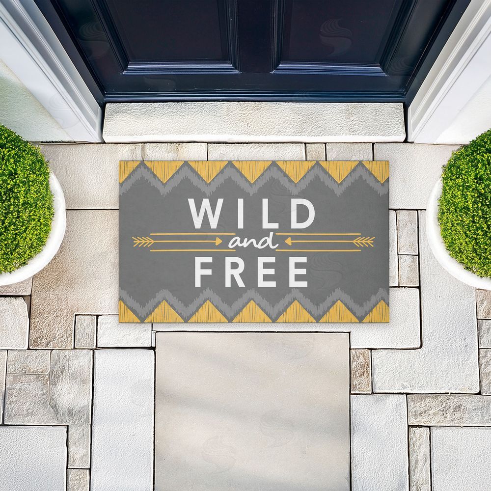 Alison Tauber Desert Boho Wild & Free Unwoven Outdoor Door Mat