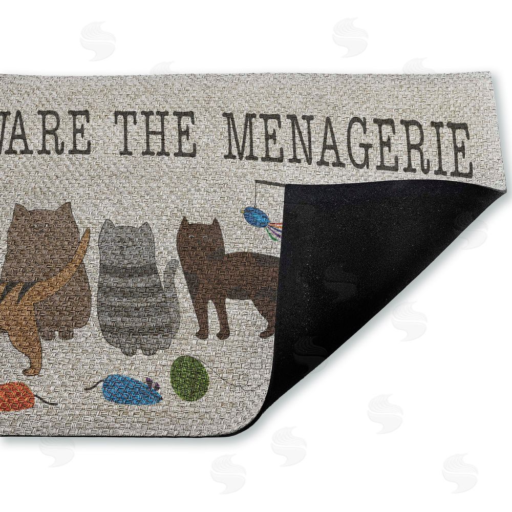 Darlene Seale Beware The Menagerie Outdoor Faux Sisal Door Mat