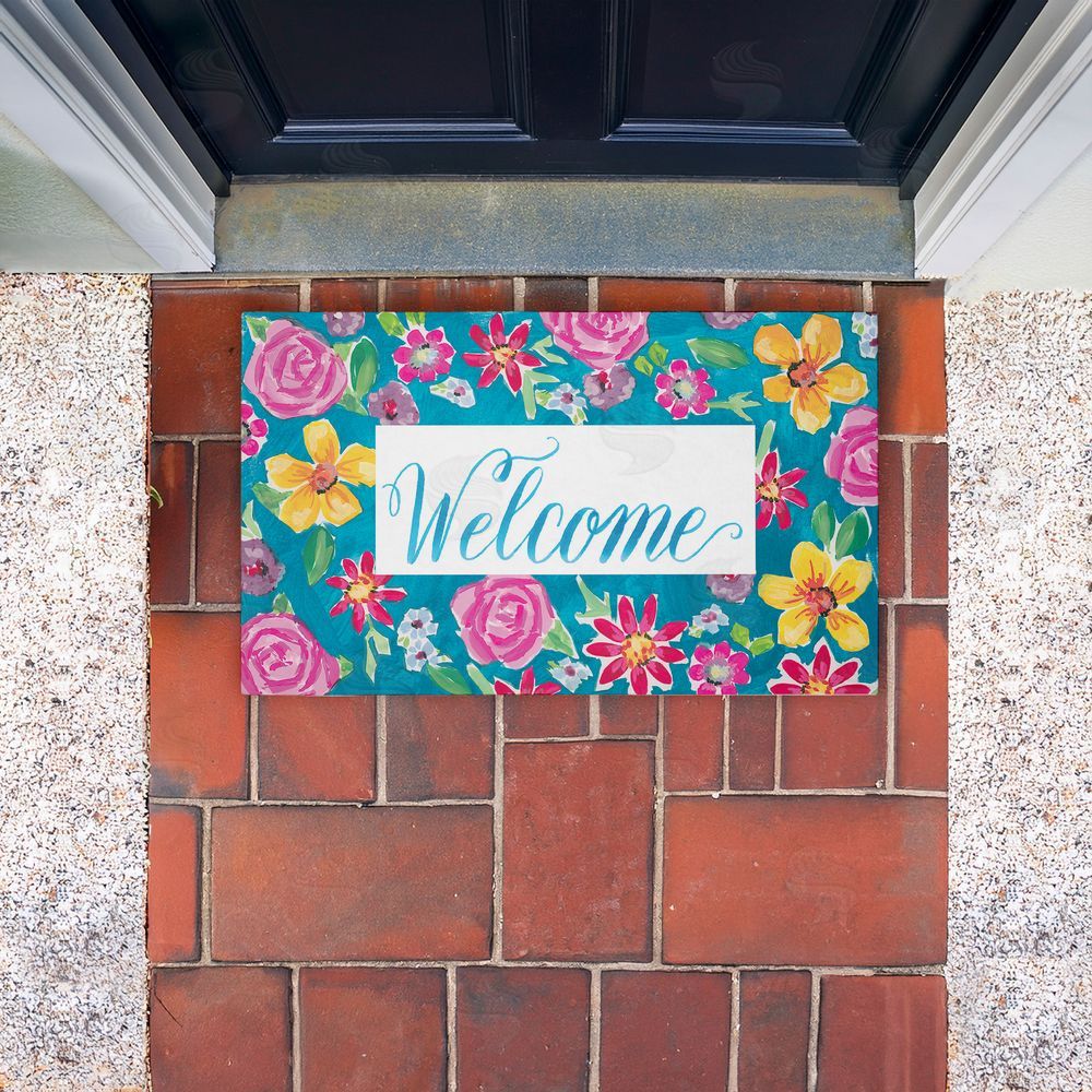 Amanda McGee Lush Garden Welcome Unwoven Outdoor Door Mat
