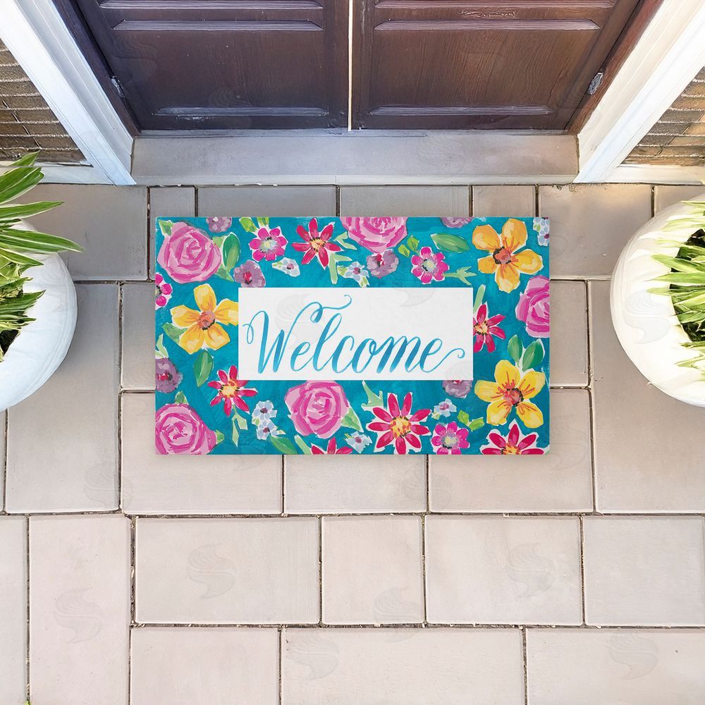 Amanda McGee Lush Garden Welcome Unwoven Outdoor Door Mat