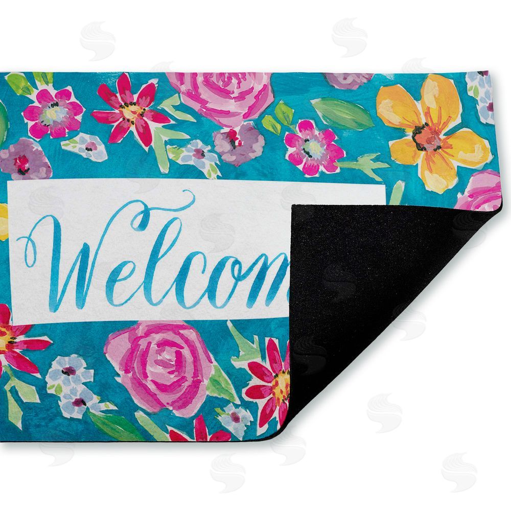 Amanda McGee Lush Garden Welcome Unwoven Outdoor Door Mat