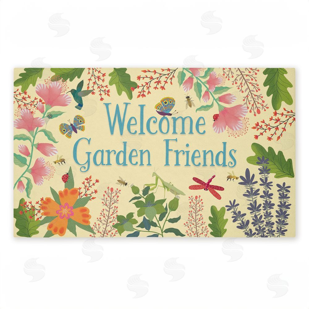 Darlene Seale Welcome Garden Friends Unwoven Outdoor Door Mat